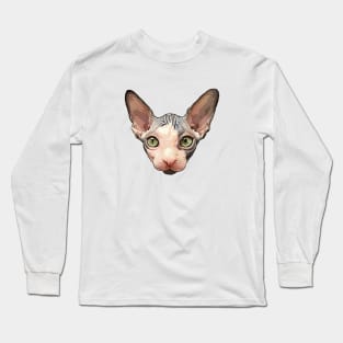 Sphynx Cat Lover Art Long Sleeve T-Shirt